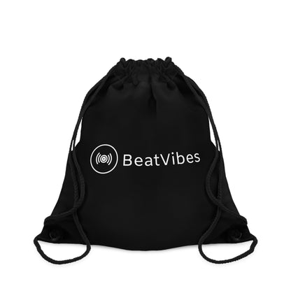 BeatVibes Black Drawstring Bag