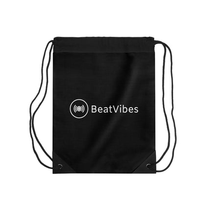 BeatVibes Black Drawstring Bag